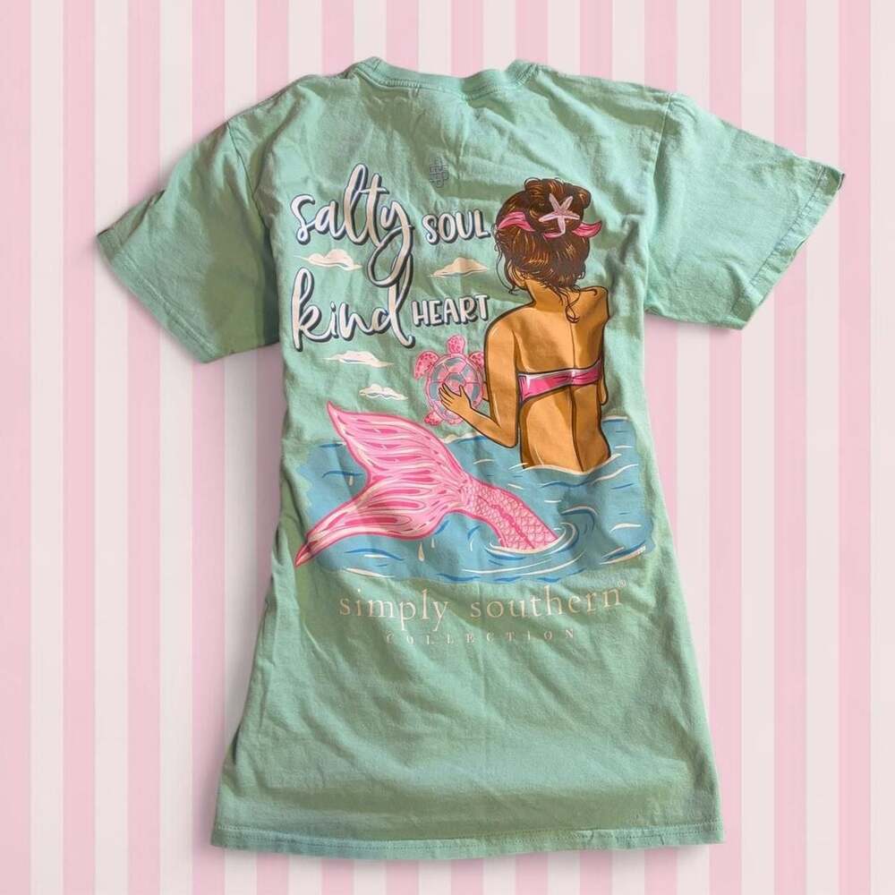 Simply Southern Salty Soul Kind Heart Mermaid T-Shirt